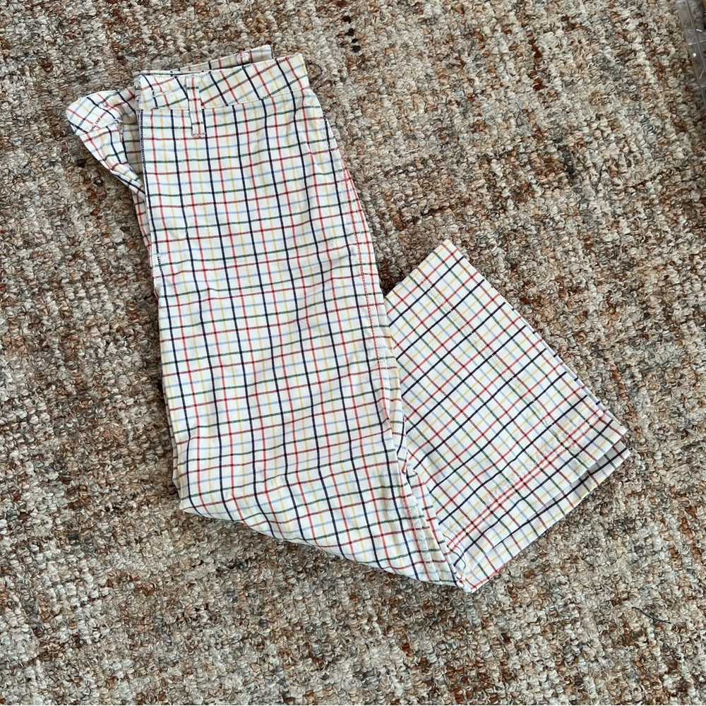 Madewell sz 26 Wide Leg Rainbow Windowpane Pants